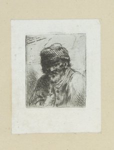 Bearded Old Man with Cap by Jan Chalon