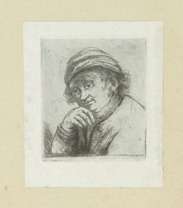 Man with hand under his chin by Jan Chalon