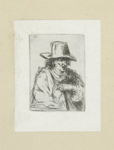 Man with Top Hat and Cane (The Compleat Work of Etchings by John Chalon) by Jan Chalon