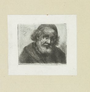 Old Man with Beard (The Compleat Work of Etchings by John Chalon) by Jan Chalon