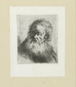 Old Man with Beard by Jan Chalon