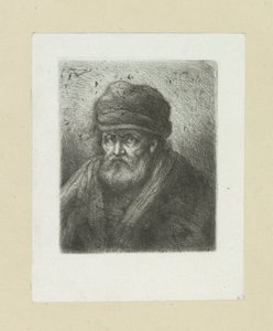 Old Man with Beard and Cap by Jan Chalon