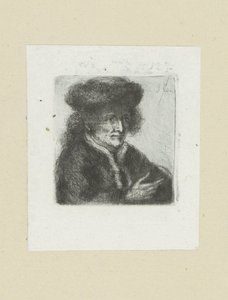 Adult Man with Fur Hat (The Compleat Work of Etchings by John Chalon) by Jan Chalon