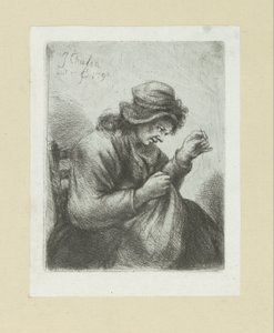 Woman with Needle and Thread