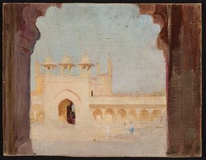 Agra - Palaces. From a Journey to India by Jan Ciągliński