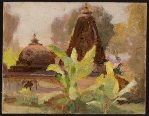 Ahmedabad - Jain Temple. From a journey to India by Jan Ciągliński