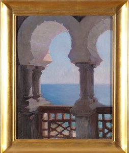 Moorish Balcony of the Bachczi-Dere Villa in Yalta. From a Journey to Crimea by Jan Ciągliński