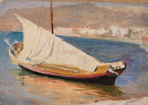 Boat with Sail - Yalta. From a Journey to Crimea