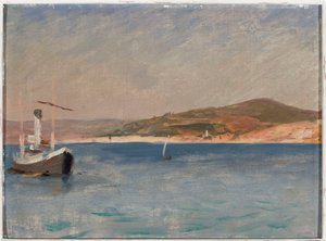 Sea with a Ship by the Shore. From a Journey to Constantinople by Jan Ciągliński