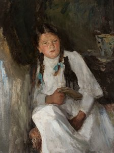 Portrait of a Little Girl by Jan Ciągliński