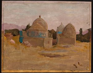 Samarkand - Shah-i-Zinda Mosque. From a Journey to Turkestan by Jan Ciągliński