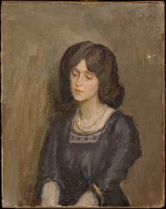 Study Portrait of a Woman by Jan Ciągliński