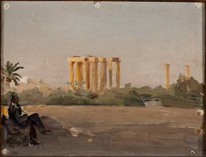 Temple of Jupiter in Athens. From a journey to Greece