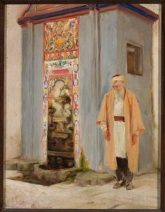 Native by the Fountain in Bakhchysarai. From a Journey to Crimea by Jan Ciągliński