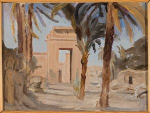 Entrance to the Temple in Karnak. From a Journey to Egypt