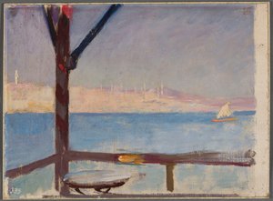 View of Constantinople from a Ship. From a Journey to Constantinople by Jan Ciągliński