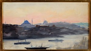 View of the City in the Evening. From a Journey to Constantinople