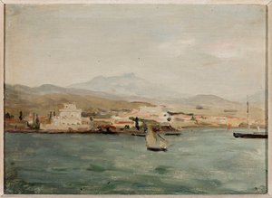 View of the Port in Thessaloniki. From a Journey to Palestine by Jan Ciągliński