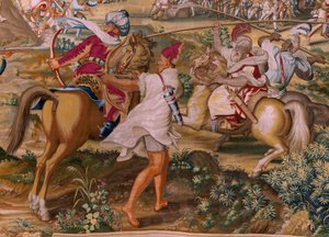Series The Conquest of Tunis. The Attack on La Goleta. Fourth tapestry in the series. 1543-1548.