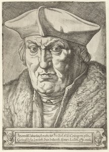 Portrait of Erard de la Marck, Prince-Bishop of Liège by Jan Cornelisz Vermeyen