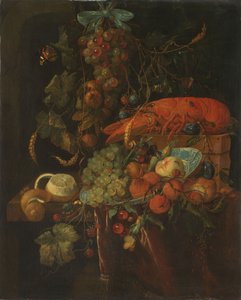 Still Life with Fruit and a Lobster by Jan Davidsz. de Heem