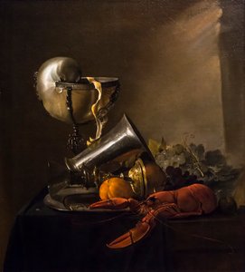 Still Life with Nautilus Cup and Lobster by Jan Davidsz. de Heem