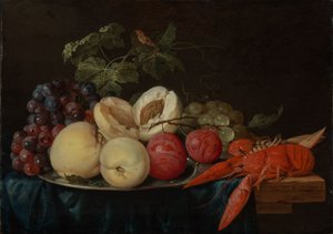 Still Life with Fruit and a Lobster