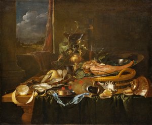 Still Life with Oysters and a Boiled Ox Tongue