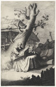 Saint Jerome Reading Under a Tree by Jan Gillisz. van Vliet