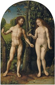 Adam and Eve by Jan Gossaert