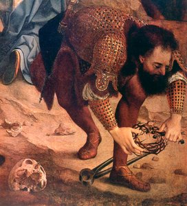 The Descent from the Cross (detail) by Jan Gossaert