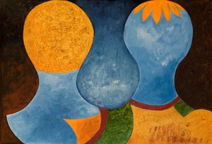 Two Twins but only one Orange Crown, 2005 by Jan Groneberg