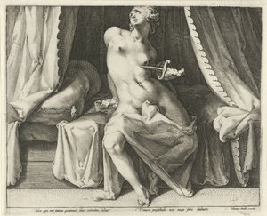 Death of Lucretia by Jan Harmensz. Muller