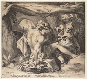 Lot and His Daughters by Jan Harmensz. Muller