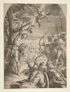 Martyrdom of Saint Sebastian by Jan Harmensz. Muller