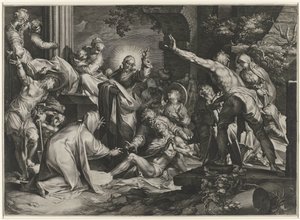 Raising of Lazarus by Jan Harmensz. Muller