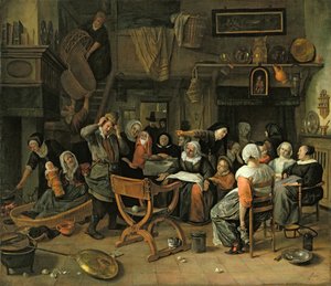 The Christening Feast, 1668 by Jan Havickszoon Steen