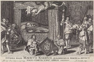 Parade Bed of Prince Maurice, 1625 by Jan Hendriksz. Verstraelen