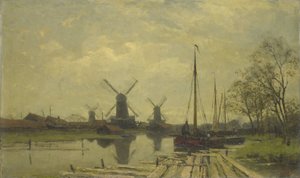 Waterway near the Baarsjes, Amsterdam by Jan Hillebrand Wijsmuller