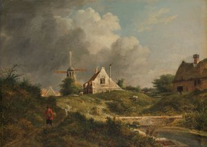 View of the Dilapidated Wall in Amsterdam between the Muiderpoort and the Weesperpoort