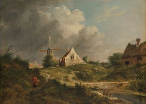View of the Dilapidated Embankment in Amsterdam by Jan Hulswit