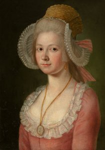 Portrait of a Lady with a Bonnet by Jan Jahn