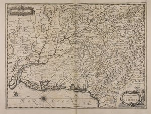 Description of Guienne by Jan Janssonius