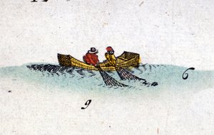 Herring Fishermen from the Atlas of Jansson Janssonius by Jan Janssonius