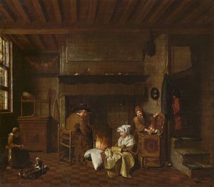 Interior Scene, Next to the Chimney