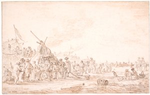 Coastal Landscape with a Stranded Whale