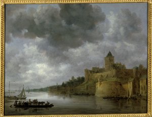 The Valkhof in Nymwegen by Jan Josephsz van Goyen