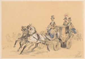 Vigilant with Two Horses by Jan Karel Jacob de Jonge
