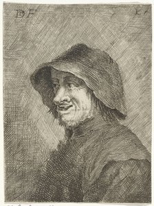 Farmer with Hat on Head Facing Left by Jan Lauwryn Krafft (I)