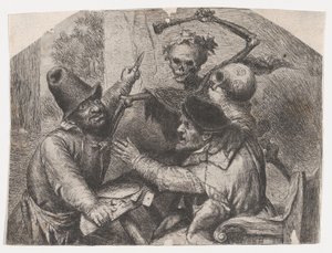 Death and Card Players by Jan Lievens